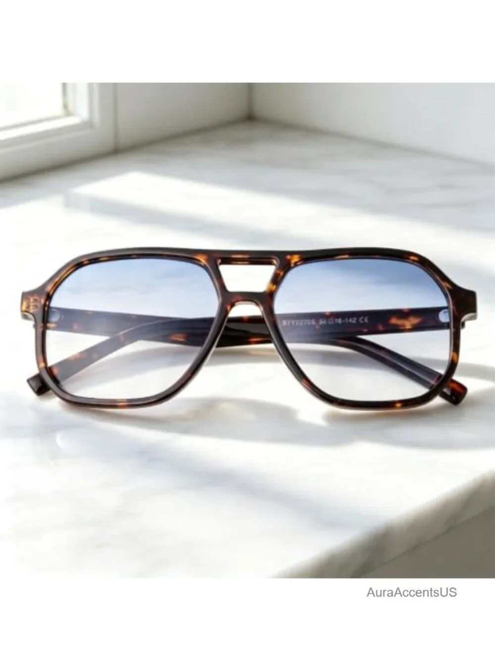 Oversized Aviator Sunglasses UV400 Protection Lightweight